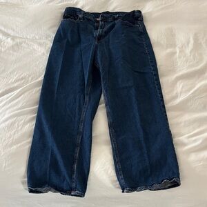 GAP High Rise Loose Jeans - Dark Blue